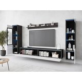 Livetastic Dnevni Regal Vera, Bela, Antracit, 4-Delno, Led | Shoptok.si