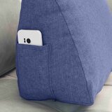  Jastuk za leđa Traper plava 45 x 20 x 35 cm tkanina | shoptok.hr