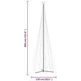  Božićno drvce u češeru toplo bijelo 3000 LED dioda 230x800 cm - Topla bijela 800 x 230 cm 1 1 | shoptok.hr