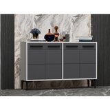 Hanah home tv polica stria white anthracite Cene