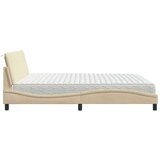  Krevet s madracem krem 200 x 200 cm od tkanine - Krema 200 x 200 cm | shoptok.hr