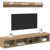  Set zidnog ormarića za TV 5 pcs Umjetnički hrast Konstruirano drvo | shoptok.hr