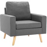  Sedežna garnitura 2-delna blago svetlo siva | Shoptok.si