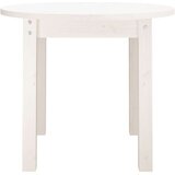  Klubska mizica bela Ø 55x45 cm trdna borovina | Shoptok.si
