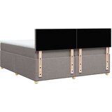 vidaXL Krevet s oprugama i madracem smeđesivi 200x200 cm od tkanine | shoptok.hr