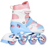 Nils Extreme set LED rola s kacigom i štitnicima Moonbeam bijeli veličina L 39–42 | shoptok.hr