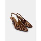 Sinsay Slingback salonke s leopard uzorkom i stiletto petom | shoptok.hr