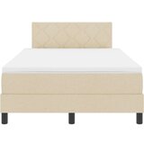 Bazni krevet s madracem krem 120x190 cm tkanina | shoptok.hr