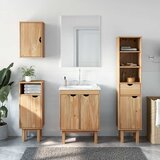  4-dijelni set kupaonskog namještaja OTTA od masivne borovine | shoptok.hr