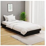  Okvir Za krevet od masivnog drva crni 100 x 200 cm | shoptok.hr