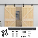  Klizna vrata 2 kom. 80 x 210 cm Masivna borovina | shoptok.hr