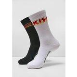 Merchcode kiss socks 2-Pack black/white Cene