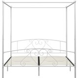  Okvir za krevet s nadstrešnicom bijeli metalni 180 x 200 cm | shoptok.hr