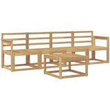  Set vanjskih sofa 5 kom. Bijela Čvrsto drvo akacije | shoptok.hr