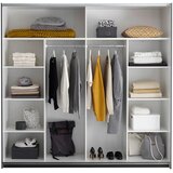 CARRYHOME OMARA Z DRSNIMI VRATI, barve grafita, barve hrasta | Shoptok.si