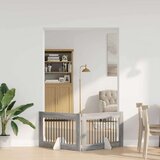  Vrata za pse z stojali 2 pcs Siva Sonoma 100 x 60 cm, (5000232682) | Shoptok.si