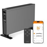 Ksix Blaze pametni električni konvekcijski grijač, 2000W, LED zaslon,Tuya, crni | shoptok.hr