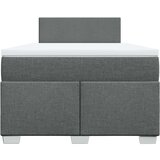  Krevet box spring s madracem tamnosivi 120 x 190 cm tkanina | shoptok.hr