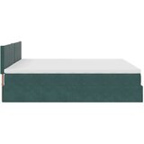 vidaXL Otomanski posteljni okvir z vzmetnicami zelen 200x200cm žamet, (22054207) | Shoptok.si