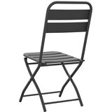  Sklopiva stolica za vrt 2 pcs Antracit 42 x 52 x 82cm | Eponuda.com