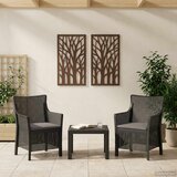  Garnitura za opuštanje s jastukom 3 pcs Antracit PP | shoptok.hr