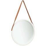 vidaXL zidno ogledalo s remenom 50 cm bijelo Cijene
