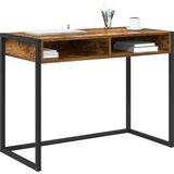  Stol s pohranom Dimni hrast 100 x 50 x 75 cm Konstruirano drvo | shoptok.hr