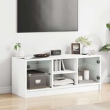 TV ormarić sa staklenim vratima bijeli 102x37x42 cm | shoptok.hr