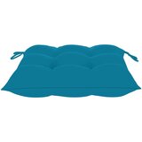  Vrtni stoli s svetlo modrimi blazinami 8 kosov trdna tikovina | Shoptok.si