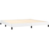  s oprugama i madracem bijeli 200x200 cm umjetna koža | shoptok.hr