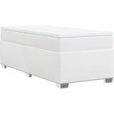  s oprugama i madracem bijeli 90 x 190 cm od umjetne kože | shoptok.hr