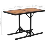  3-dijelni bistro set od poliratana s jastucima crni | shoptok.hr