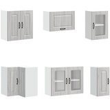  11-dijelni set kuhinjskih ormarića Kalmar konstruiranog drva Siva | Shoptok.si