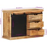  Komoda 80 x 30 x 55 cm od masivnog grubog drva manga | shoptok.hr