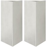  Vrtne sadilice 2kom trokutasta 40x34,5x75cm od nehrđajućeg čelika | shoptok.hr