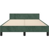  Posteljni okvir z vzglavjem temno zelen 120x200 cm žamet | Shoptok.si