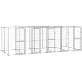 Vanjski kavez za pse od pocinčanog čelika 12,1 m² | shoptok.hr