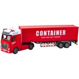 Transport Truck With Container Lights Sounds Red | shoptok.hr