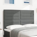 vidaXL led uzglavlje s dizajnom linija tamnosivo 72 cm tkanina | shoptok.hr