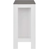 vidaXL Barski stol s policom bijeli 110 x 50 x 103 cm Cijene