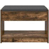  Klupa za hodnik s jastukom Dimljeni Hrast 63 x 38 x 45 cm - Dimljeni hrast 63 cm | shoptok.hr