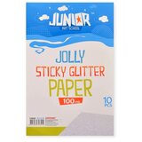 Junior jolly Sticky Glitter Paper, papir samolepljivi, A4, 100mik, 10K, odaberite Srebrna Cene