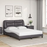  Okvir kreveta s LED-om bez madraca Hvar sivi 140 x 190 cm | shoptok.hr