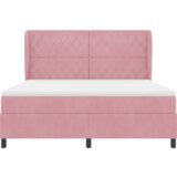  Ružičasti Box Spring Krevet s Madracem 180x200 cm u Baršunu | shoptok.hr
