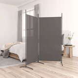Sobna pregrada s 2 panela antracit 175 x 180 cm od tkanine Cijene