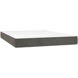 vidaXL Vzmetnica z žepkasto vzmetjo srednje trdote temno siva 137x190x20 cm žamet, (5000288732) Cene
