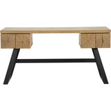 Venda pisalna miza kovina, leseni material črna, barve hrasta | Shoptok.si