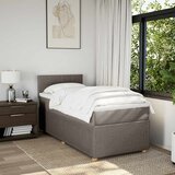  Krevet s oprugama i madracem smeđesivi 90x190 cm od tkanine | shoptok.hr