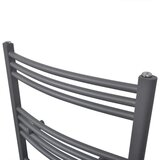  Sivi kupaonski radijator za centralno grijanje zaobljeni 480 x 480 mm | shoptok.hr