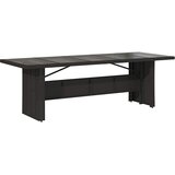  Vrtni set za objed 9 kom. Crna poliratan 240 x 90 x 75 cm | shoptok.hr